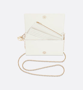 Lady Dior Pouch • Latte Cannage Lambskin