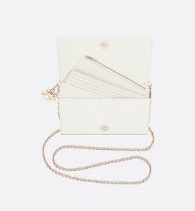 Lady Dior Pouch • Latte Cannage Lambskin