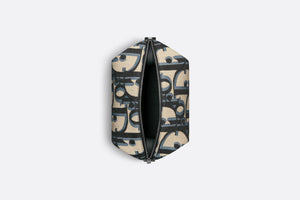 Toiletry Bag • Beige and Black Maxi Dior Oblique Jacquard