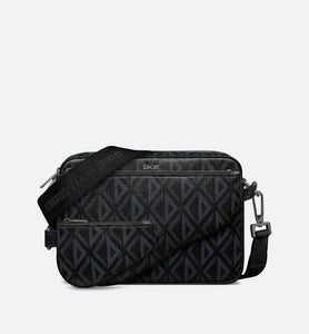 Saddle Triple Pouch • Black CD Diamond Canvas