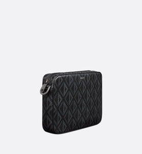 Saddle Triple Pouch • Black CD Diamond Canvas