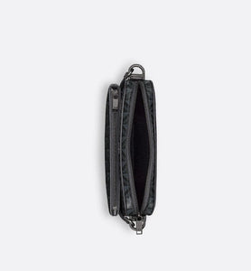 Saddle Triple Pouch • Black CD Diamond Canvas