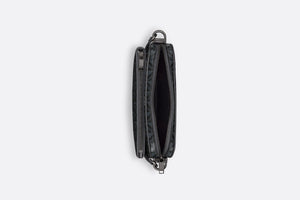 Saddle Triple Pouch • Black CD Diamond Canvas