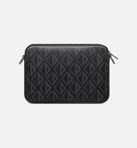 Saddle Triple Pouch • Black CD Diamond Canvas
