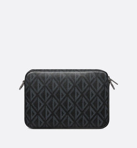 Saddle Triple Pouch • Black CD Diamond Canvas
