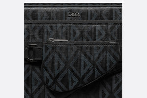 Saddle Triple Pouch • Black CD Diamond Canvas