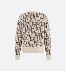 Dior Oblique Sweater • Beige and Brown Wool Jacquard