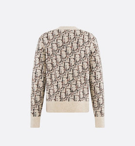 Dior Oblique Sweater • Beige and Brown Wool Jacquard
