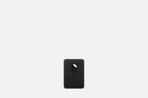 Saddle Magnetic Card Holder • Black Grained Calfskin
