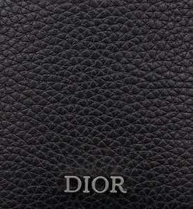 Saddle Magnetic Card Holder • Black Grained Calfskin