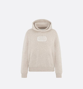 Christian Dior Couture Hooded Sweatshirt • Beige Cashmere Jersey