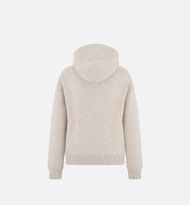 Christian Dior Couture Hooded Sweatshirt • Beige Cashmere Jersey