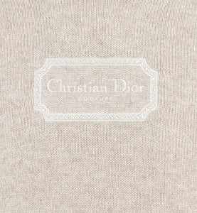 Christian Dior Couture Hooded Sweatshirt • Beige Cashmere Jersey