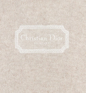 Christian Dior Couture Hooded Sweatshirt • Beige Cashmere Jersey