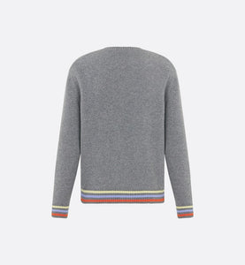 Sweater • Gray Wool and Cashmere Intarsia