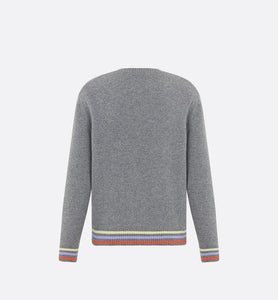 Sweater • Gray Wool and Cashmere Intarsia