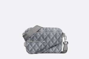 Saddle Triple Pouch • Dior Gray CD Diamond Canvas