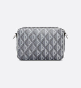 Saddle Triple Pouch • Dior Gray CD Diamond Canvas