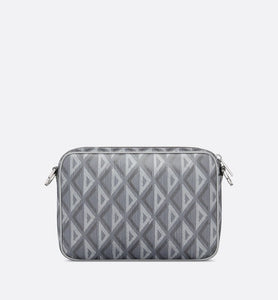 Saddle Triple Pouch • Dior Gray CD Diamond Canvas