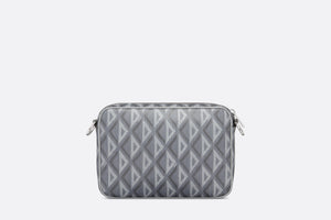 Saddle Triple Pouch • Dior Gray CD Diamond Canvas
