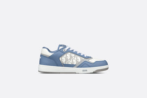 B27 Low-Top Sneaker • Blue and White Smooth Calfskin with White Dior Oblique Galaxy Leather