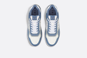 B27 Low-Top Sneaker • Blue and White Smooth Calfskin with White Dior Oblique Galaxy Leather