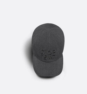Dior 1947 Baseball Cap • Anthracite Gray Wool