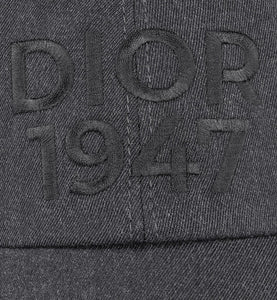 Dior 1947 Baseball Cap • Anthracite Gray Wool