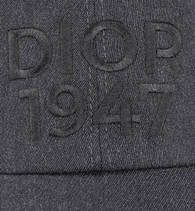 Dior 1947 Baseball Cap • Anthracite Gray Wool