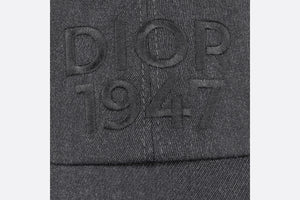 Dior 1947 Baseball Cap • Anthracite Gray Wool