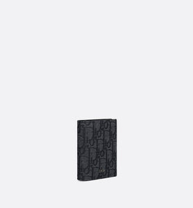 Trifold Wallet • Black Dior Oblique Jacquard