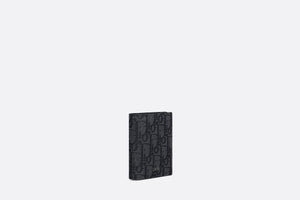 Trifold Wallet • Black Dior Oblique Jacquard