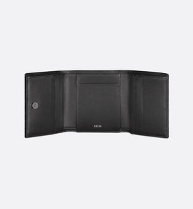 Trifold Wallet • Black Dior Oblique Jacquard