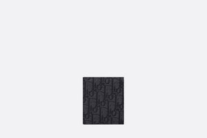Trifold Wallet • Black Dior Oblique Jacquard