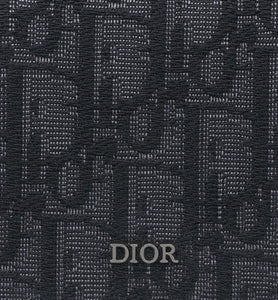 Trifold Wallet • Black Dior Oblique Jacquard