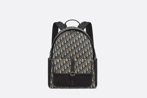 Dior 8 Backpack • Beige and Black Dior Oblique Jacquard