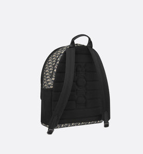 Dior 8 Backpack • Beige and Black Dior Oblique Jacquard