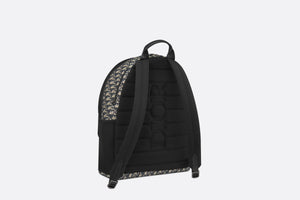 Dior 8 Backpack • Beige and Black Dior Oblique Jacquard
