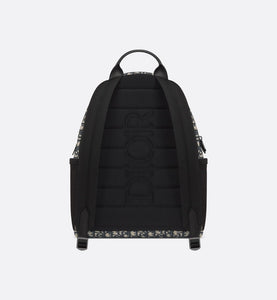Dior 8 Backpack • Beige and Black Dior Oblique Jacquard