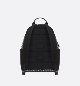 Dior 8 Backpack • Beige and Black Dior Oblique Jacquard