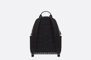 Dior 8 Backpack • Beige and Black Dior Oblique Jacquard