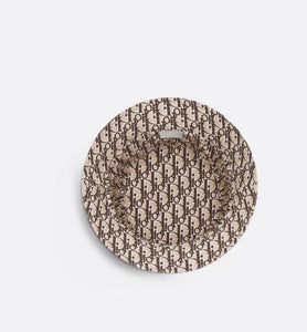 Reversible Dior Oblique Bucket Hat • Beige and Plum Cotton
