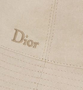 Reversible Dior Oblique Bucket Hat • Beige and Plum Cotton