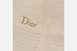 Reversible Dior Oblique Bucket Hat • Beige and Plum Cotton