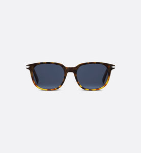 DiorBlackSuit S12I BioAcetate • Gradient Brown Tortoiseshell-Effect Square Sunglasses