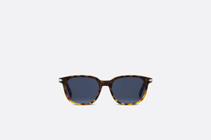 DiorBlackSuit S12I BioAcetate • Gradient Brown Tortoiseshell-Effect Square Sunglasses
