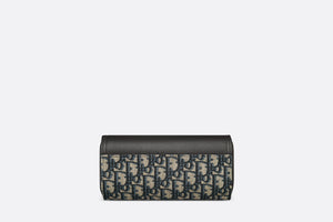 Saddle Watch Case • Beige and Black Dior Oblique Jacquard and Black Grained Calfskin