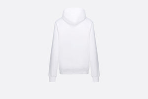 Relaxed-Fit Hooded Sweatshirt • White Cotton Fleece