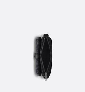 Dior 8 Mini Bag With Strap • Black Dior Oblique Jacquard