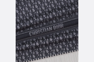 Dior Oblique Poncho • Navy Blue Wool and Cashmere